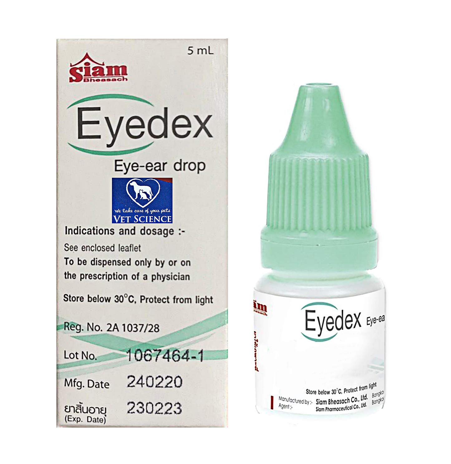 Buy Siam EYEDEX 2 in 1 Special Formula People & Pet Eye & Ear Drops