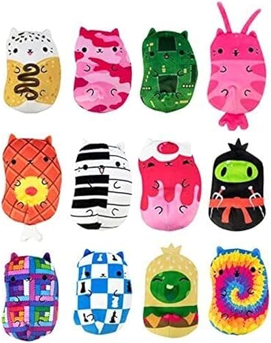 Miniatura 4 de Cats vs Pickles - Bolsas misteriosas - Chonks - Juego de 6 unidades D - Onda dorada - Peluches rellenos de frijoles. Ideal para rellenar calcetines,