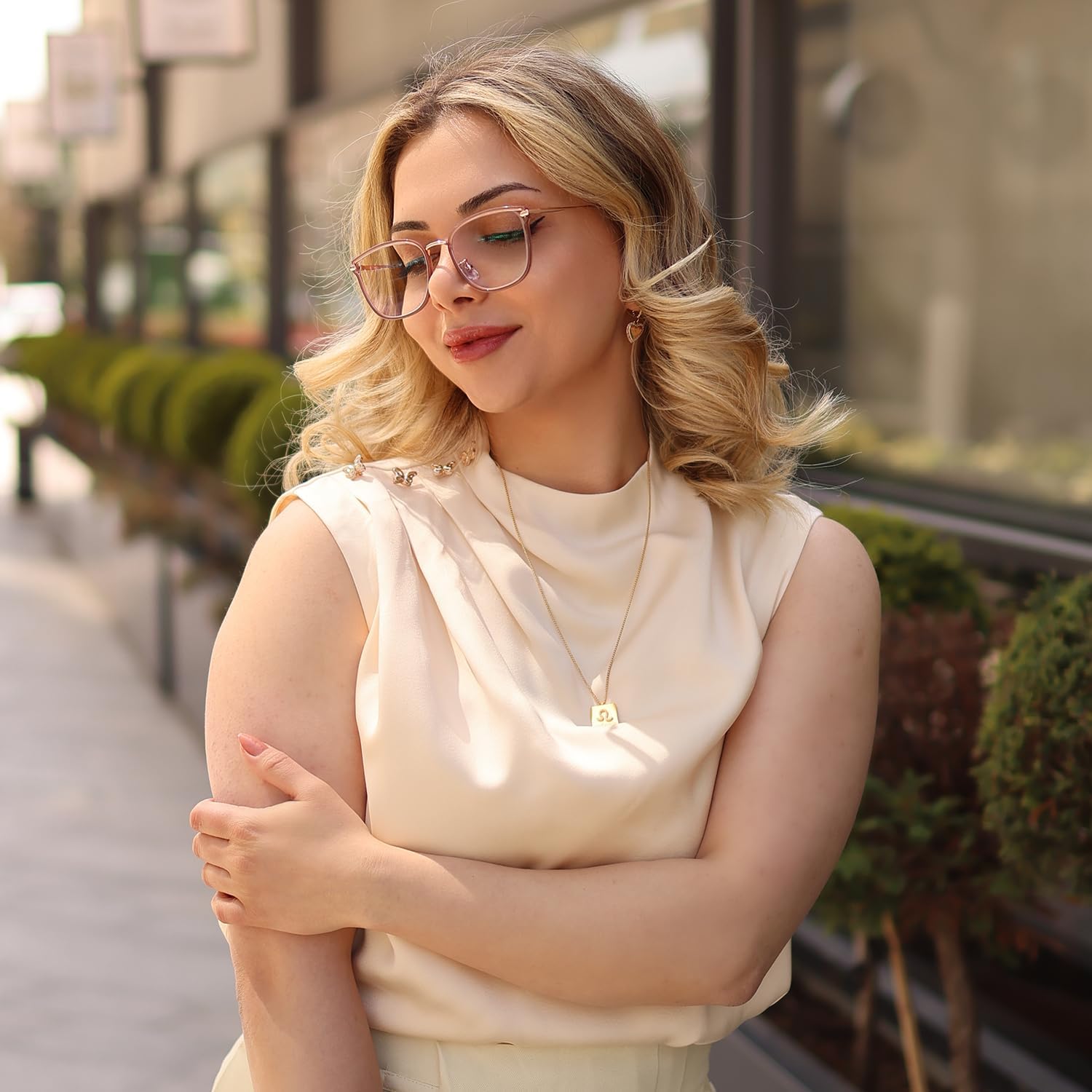 GUDVUE Blue Light Glasses, Computer/Gaming/TV/Phones Glasses for women, Anti Glare/UV400/Eye Strain - Image 9