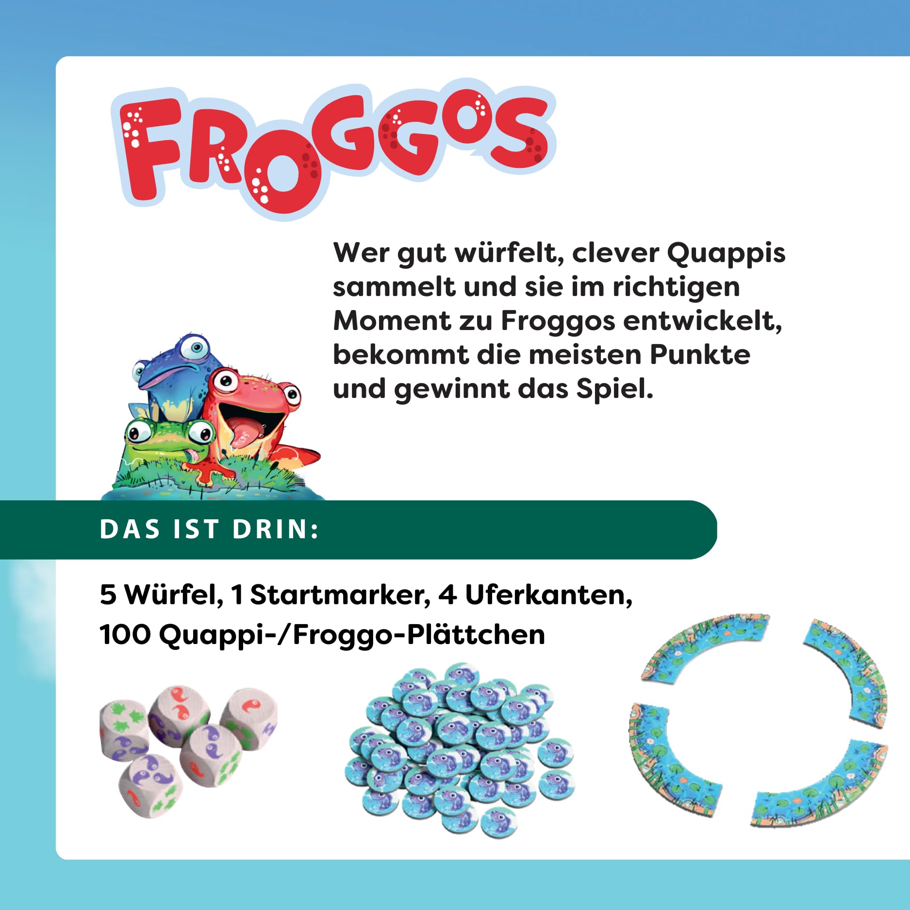 HABA Froggos 2012811001 - Gioco di dadi a partire dai 6 anni con treni sfacciati, per tutta la famiglia, gioco da viaggio compatto e gioco da viaggio