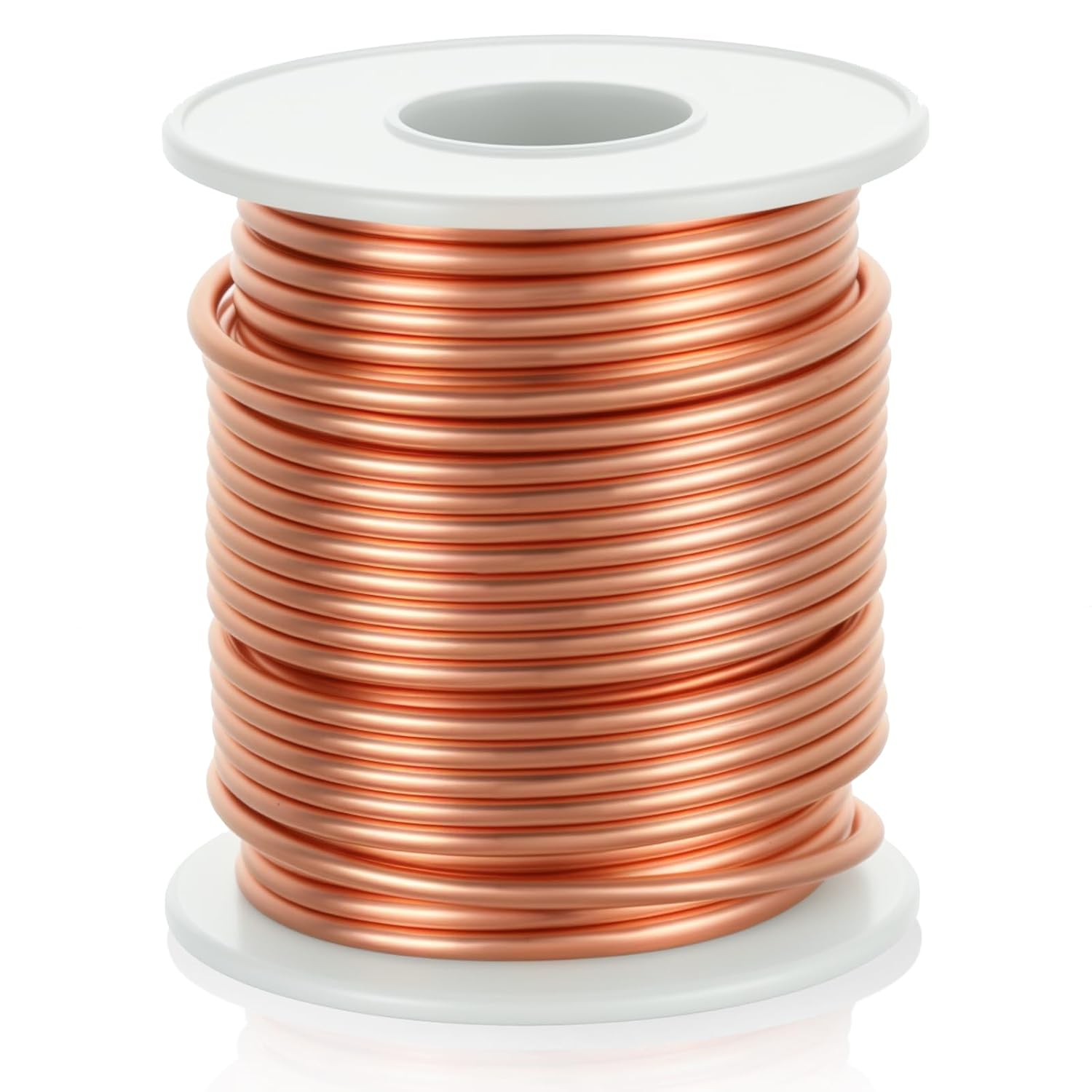 99.9% Soft Copper Wire (12 Gauge, 2.05MM), 49.3 Feet / 15m, Solid Bare Copper-Wire 1 Pound Spool Pure Copper Wires for Electroculture Gardening Jewelry Making DIY Plants