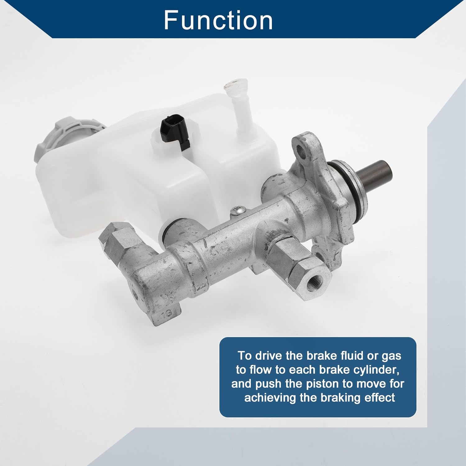 No.585101G000/M630568 Brake Master Cylinder with Reservoir for Hyundai Accent 2006-2010 Hydraulic Master Cylinder Aluminum Alloy Plastic 1 Pc