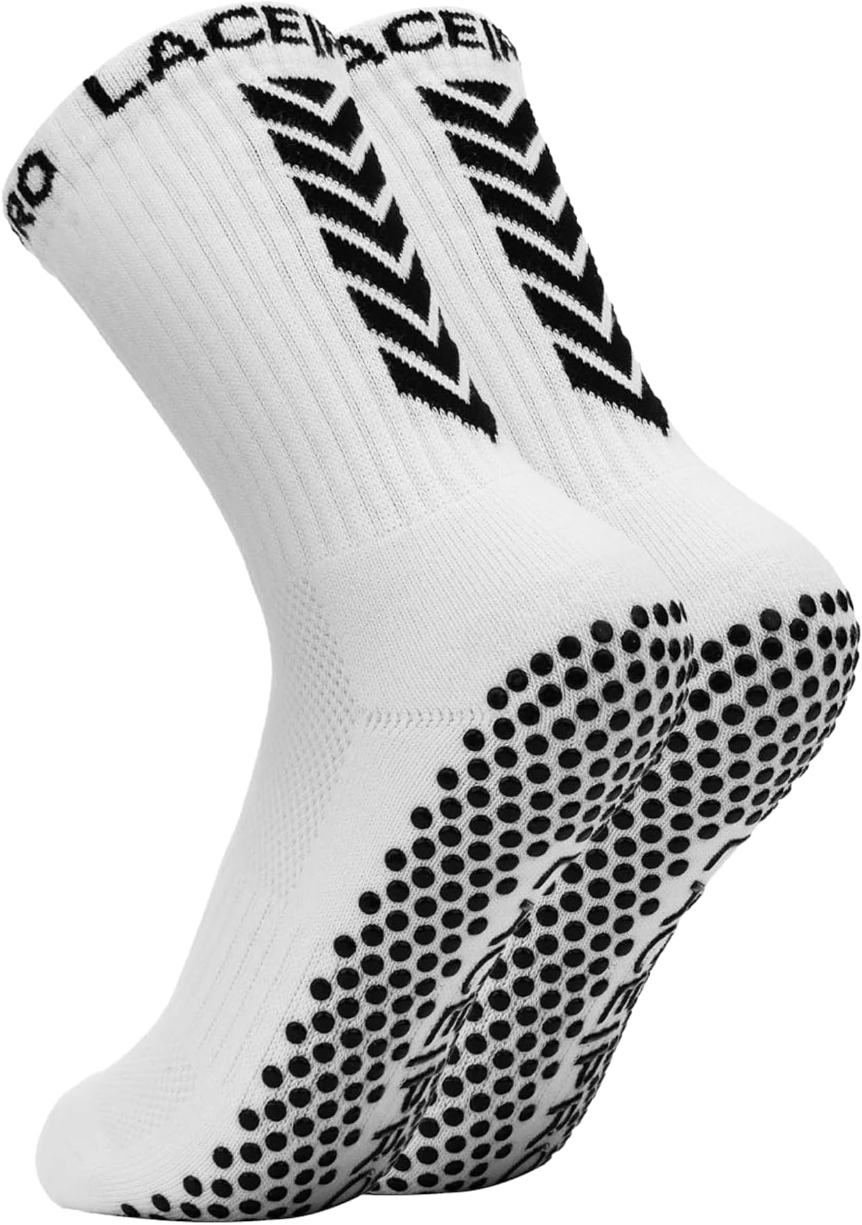 Grip Socks for Football โ Anti-Slip Silicone Traction Socks for Soccer, Running, Yoga, Pilates & Training โ Unisex Performance Grip Socks