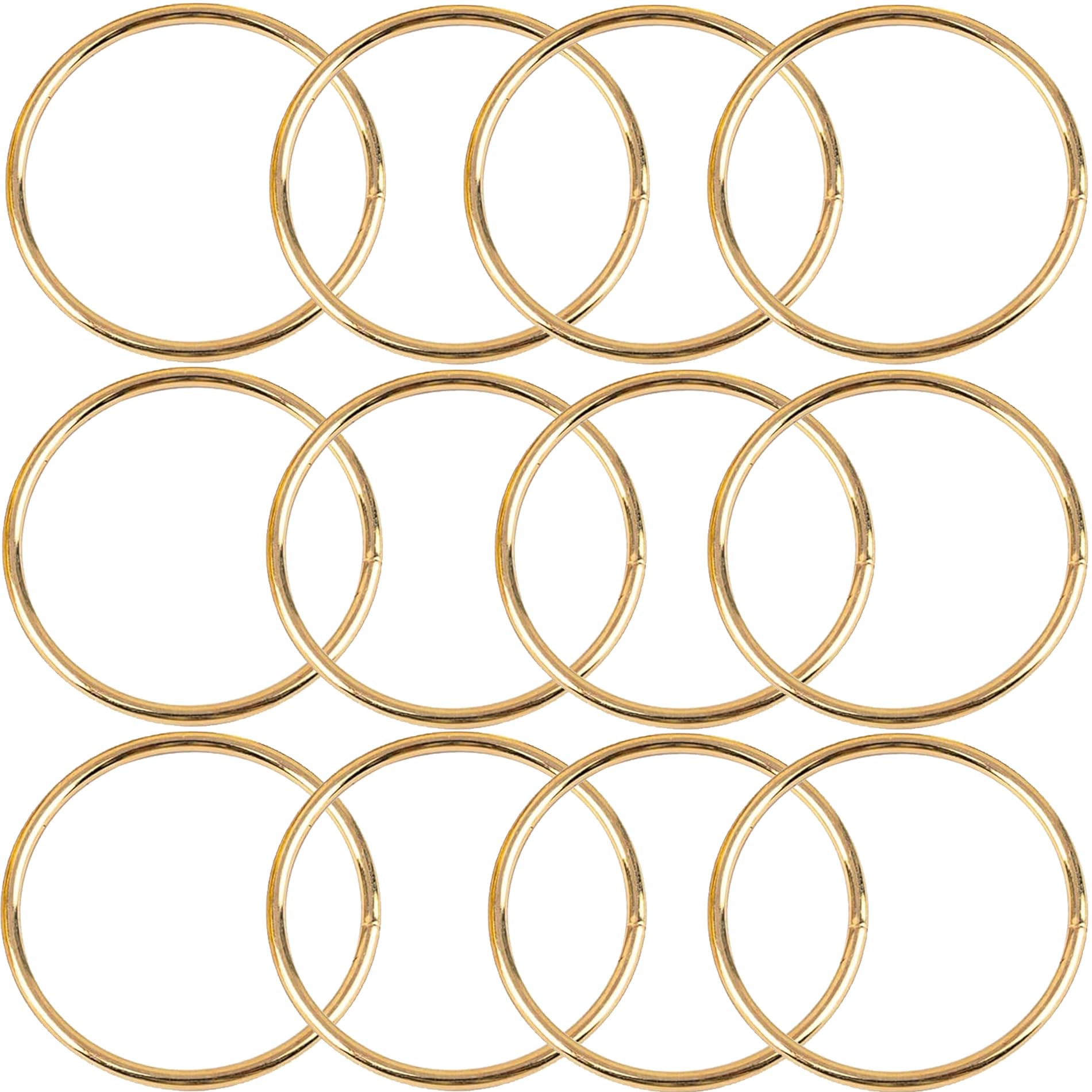 View 1 of 12Pcs Macrame Hoops Ring, BetterJonny 4 Inch Metal Craft Rings Hoops Gold Dream Catcher Rings Wreath Hoop Rings for Home Decorations DIY Crafts and Wall Hanging Crafts