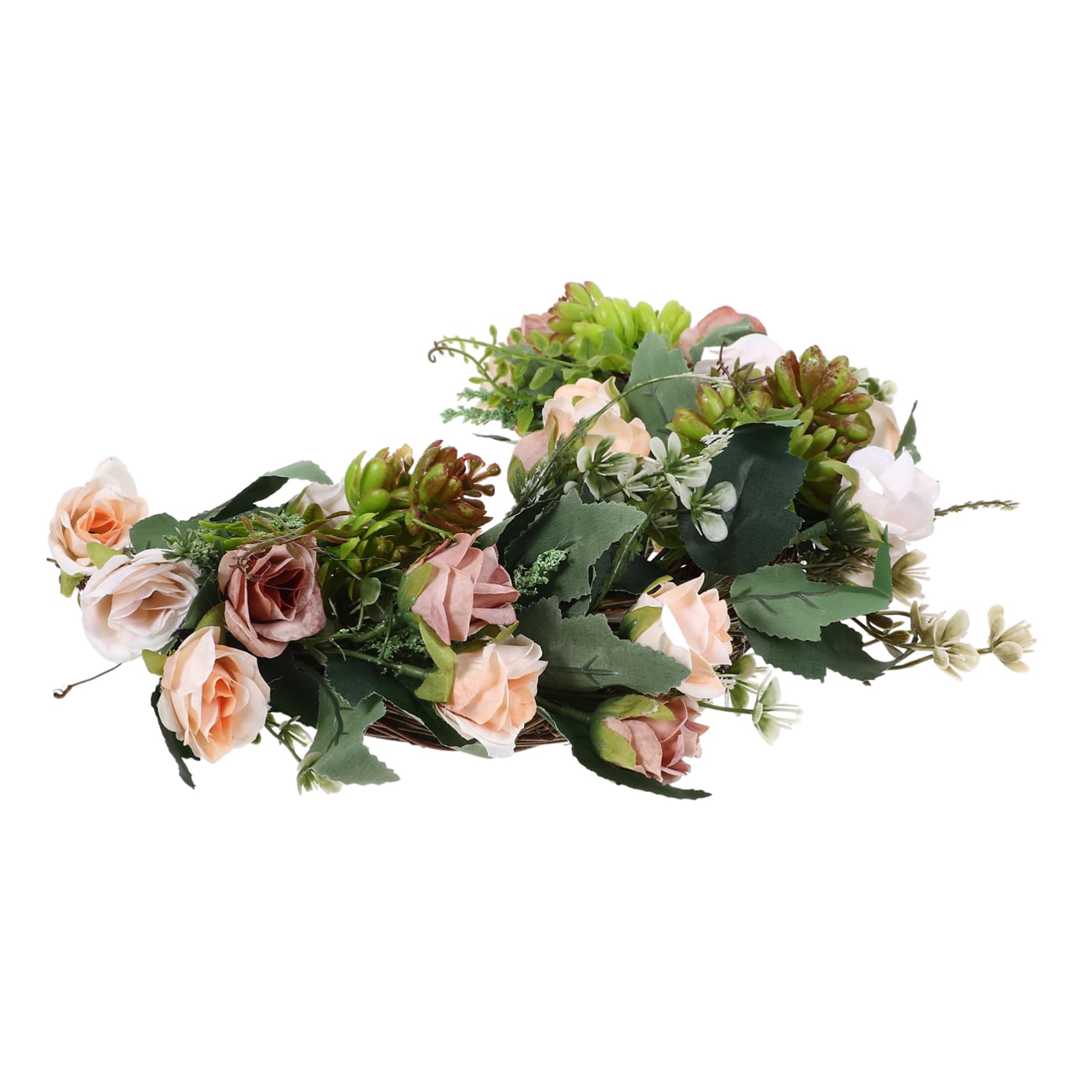 Guirnalda de rosas artificiales vintage de media longitud PRETYZOOM para decoración de hogar