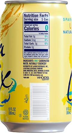 La Croix Sparkling Water, Lemon 8pk, 12 Fl Oz (pack of 8)