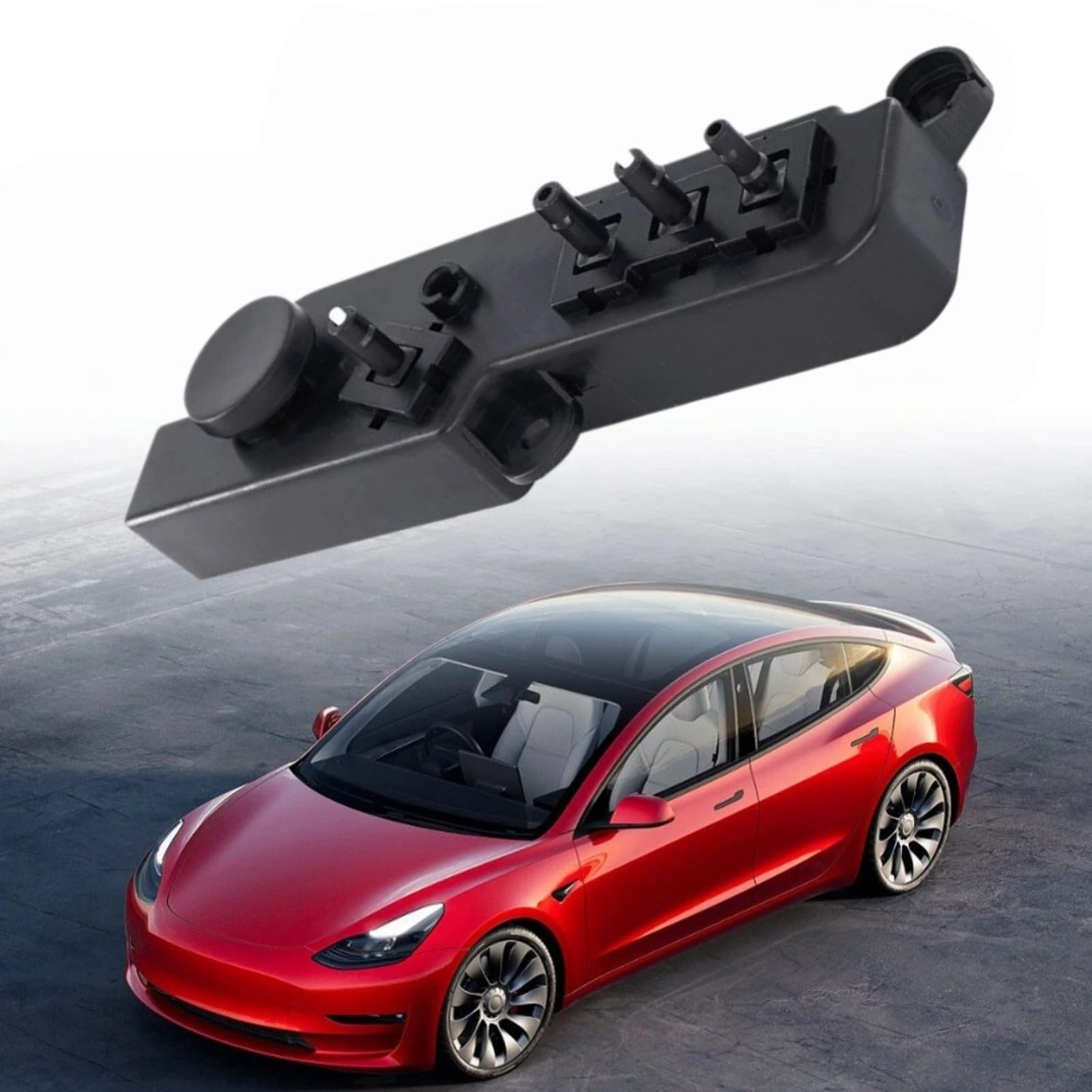 HpLive Elektrischer Sitzschalter Vorne Rechts für Tesla Model 3 und Model Y 2017-2022, Ersatzteil 1098530-00-F, ABS Kunststoff Schalter zur Sitzverstellung Schwarz