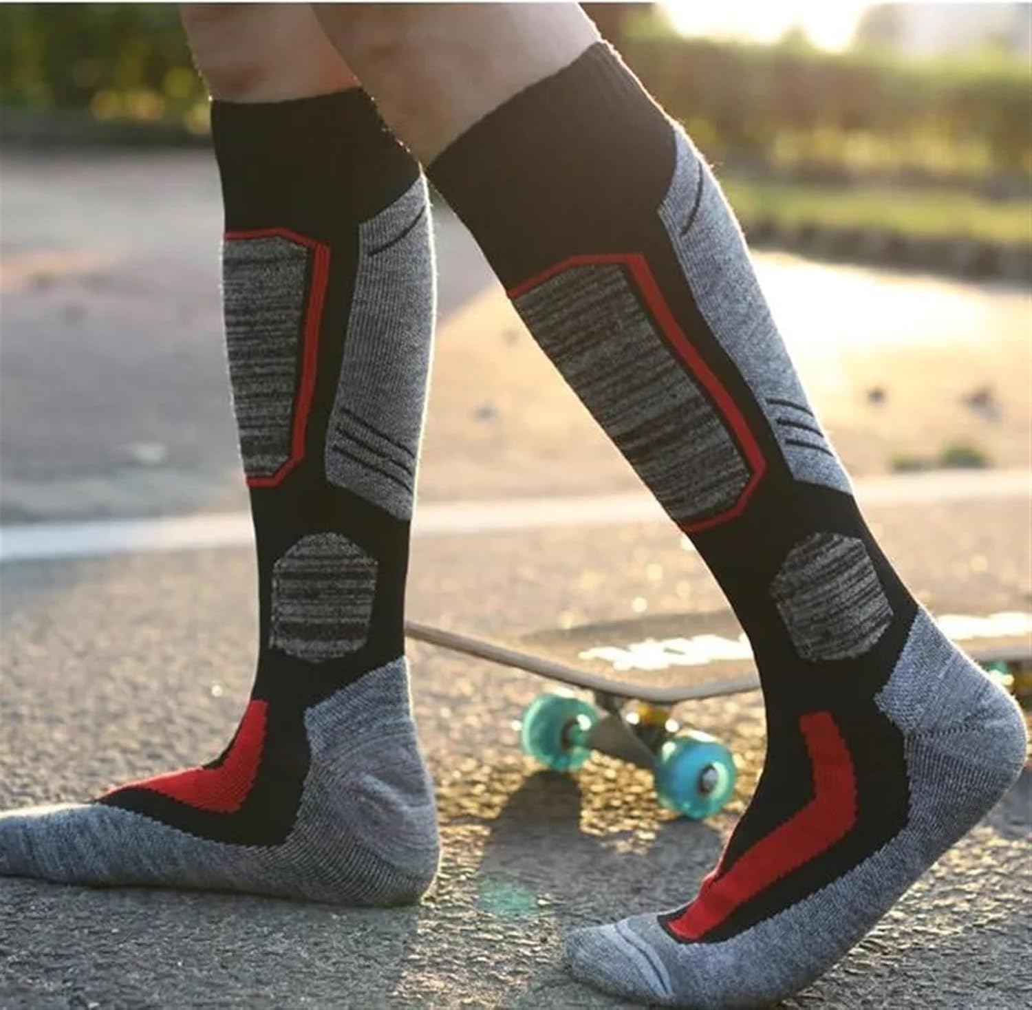 Chaussettes De Ski GIEMIT Enfant - Laine Mérinos | Lot De 2 Paires Taille 28-38