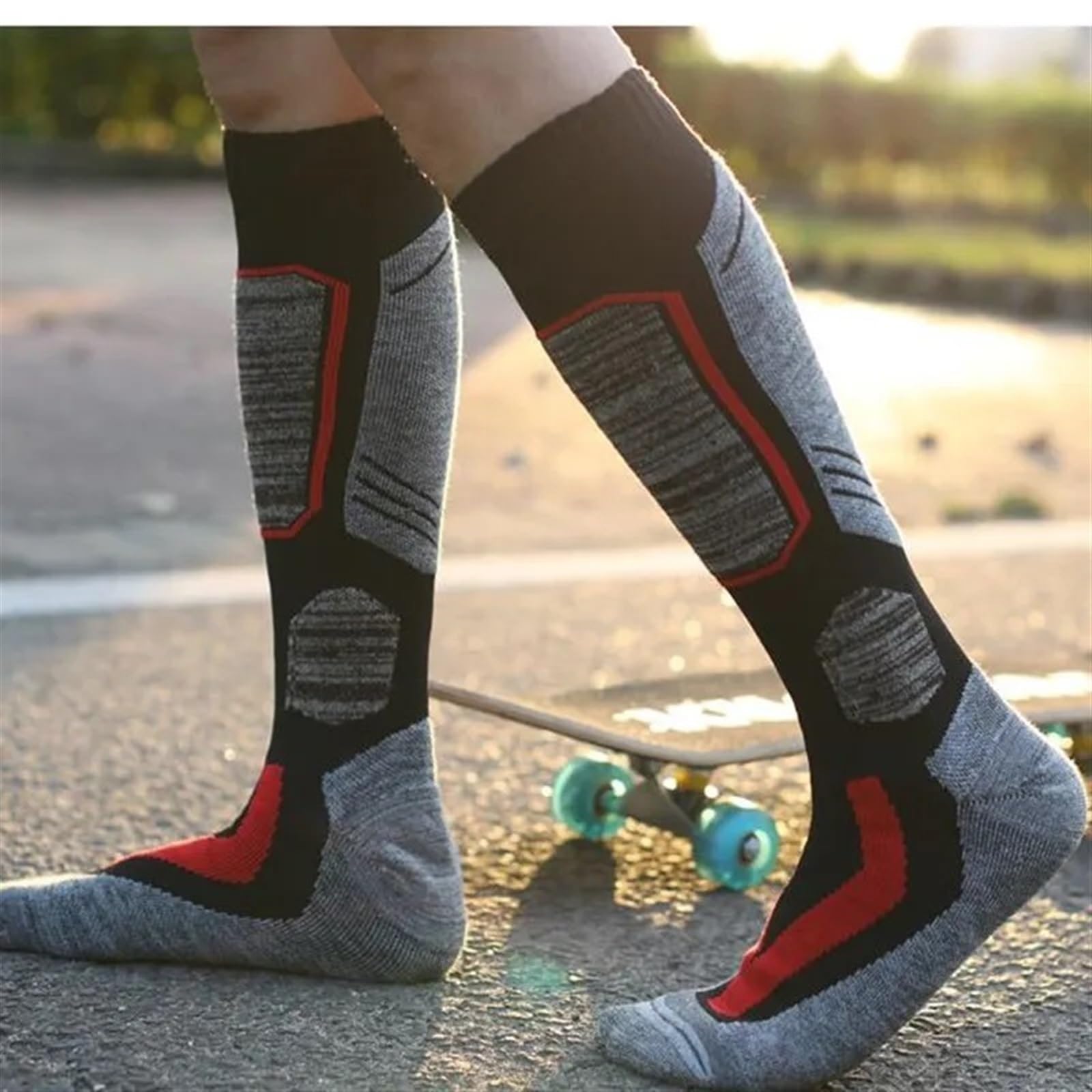 2 Calzini Termici da Sci in Cotone for Adulti Invernali Paris Uomo Donna Caldi termocalzini Sportivi Ciclismo for Snowboard all'aperto