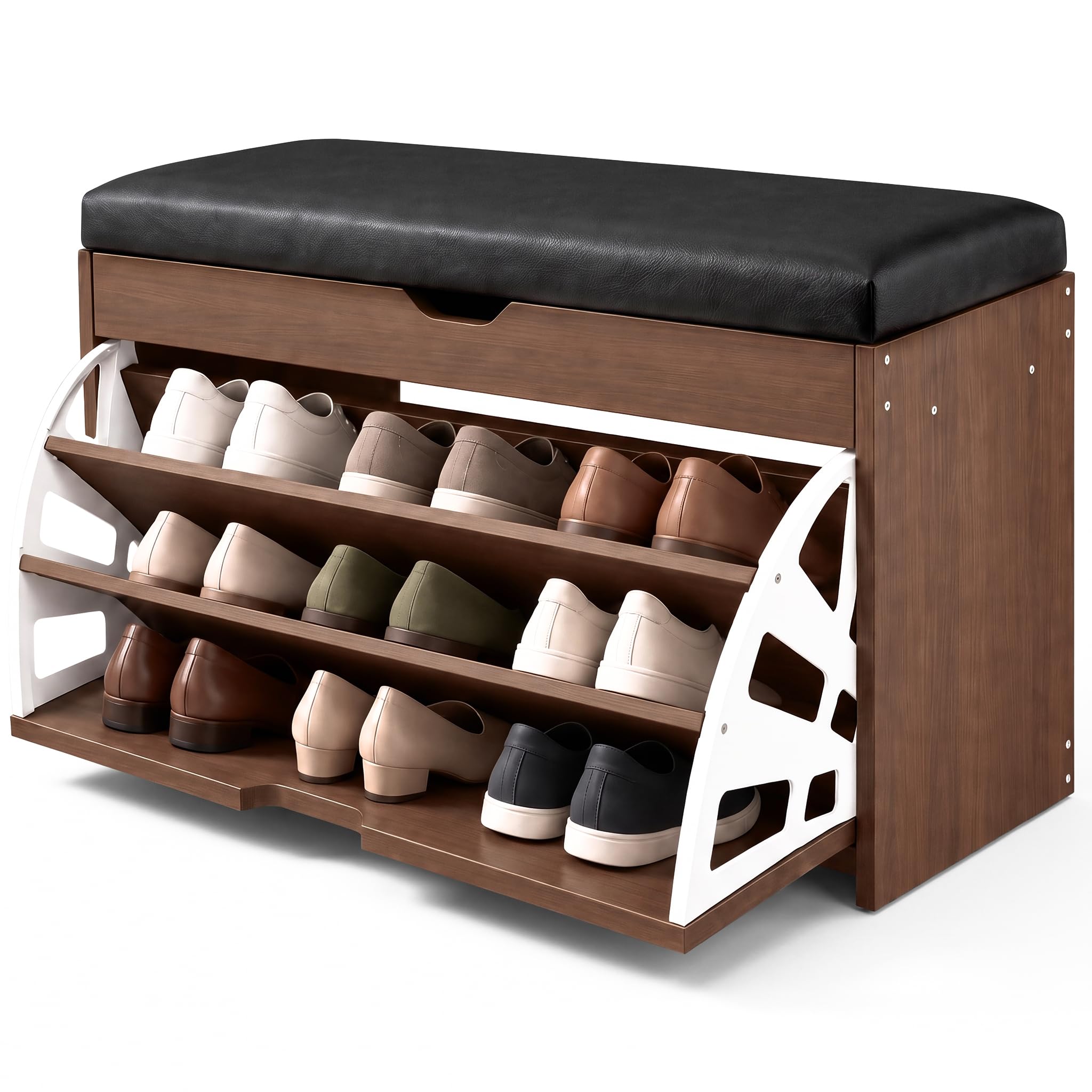 Entryway shoe bench