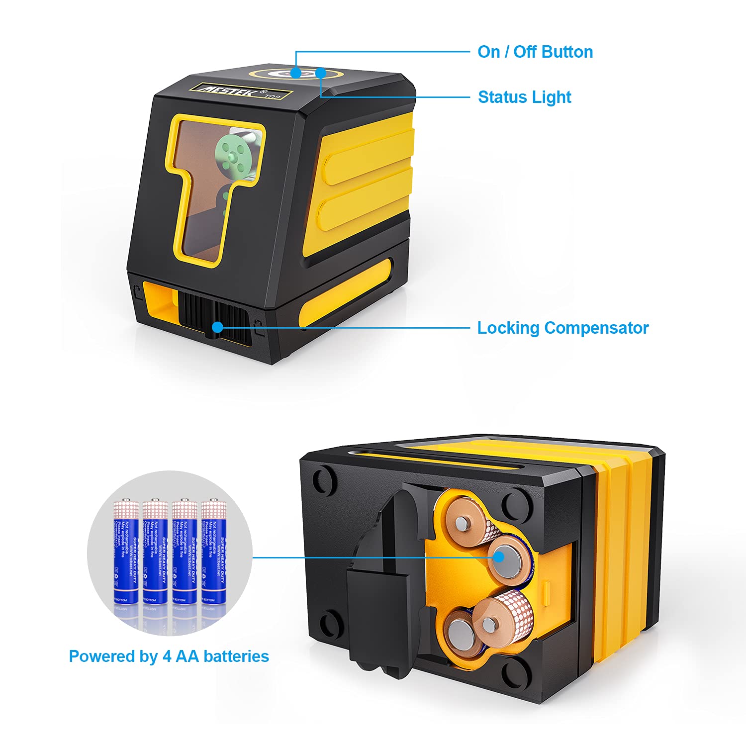Buy Selfleveling Laser Level MESTEK 98ft Green Cross Line Laser