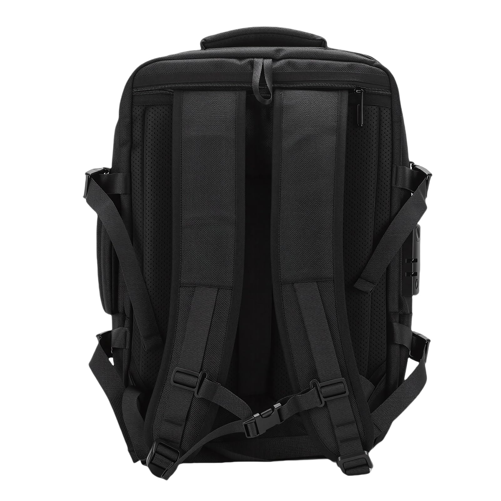 Zaino a Compressione Sottovuoto Convertibile con Cinghia per Bagagli, Lucchetto a Combinazione e Scomparto per Laptop da 15,6 Pollici, Viaggiatori, Blu
