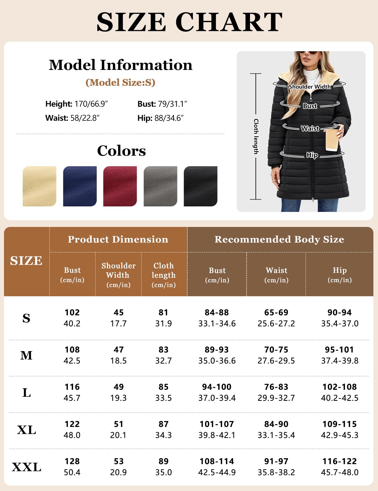 Chaqueta Acolchada Mujer Abrigo Plumas con Capucha Chaquetas de Forro Polar Invierno Otoño Parkas Larga Plumifero Sudadera con Cremallera y Bolsillo para Deportes al Aire Libre