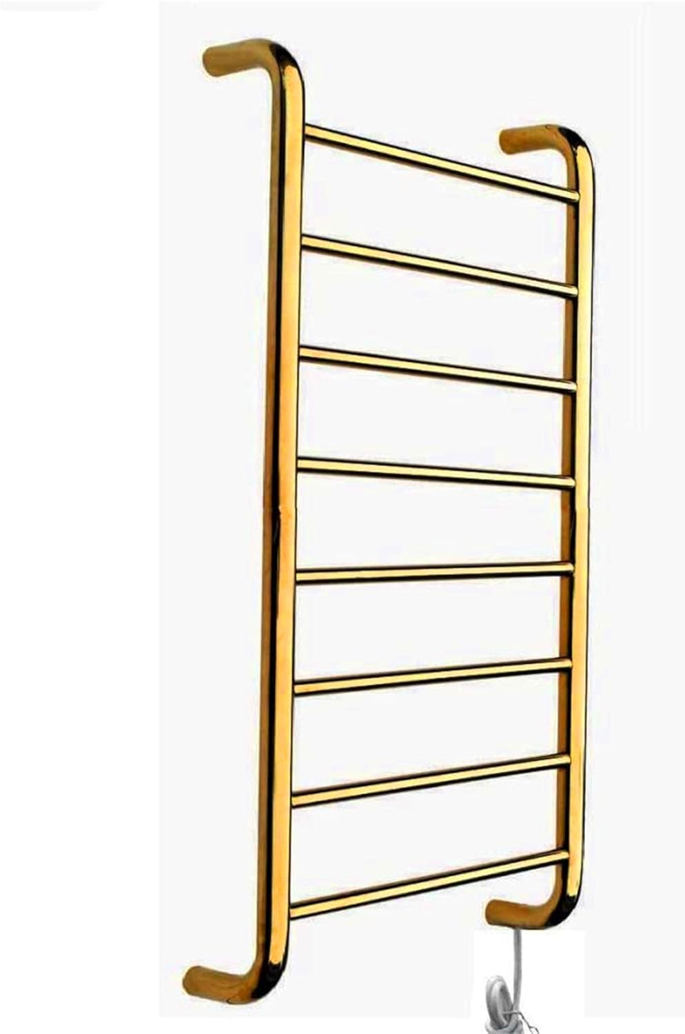 Bathroom Wall heaterTowel Warmer,ElectricTowel Rack, Heated Towel Rack Wall Mounted Gold-Plated Polished 304 Stainless Steel CurvedTowel Rack Home Bathroom Accessories(