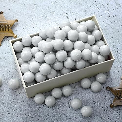 Miniatura 21 de Civaner 150 unidades de 68 bolas de pintura Cal bolas sólidas, 68 bolas rompedoras, bolas de nailon duro para práctica de entrenamiento de tiro