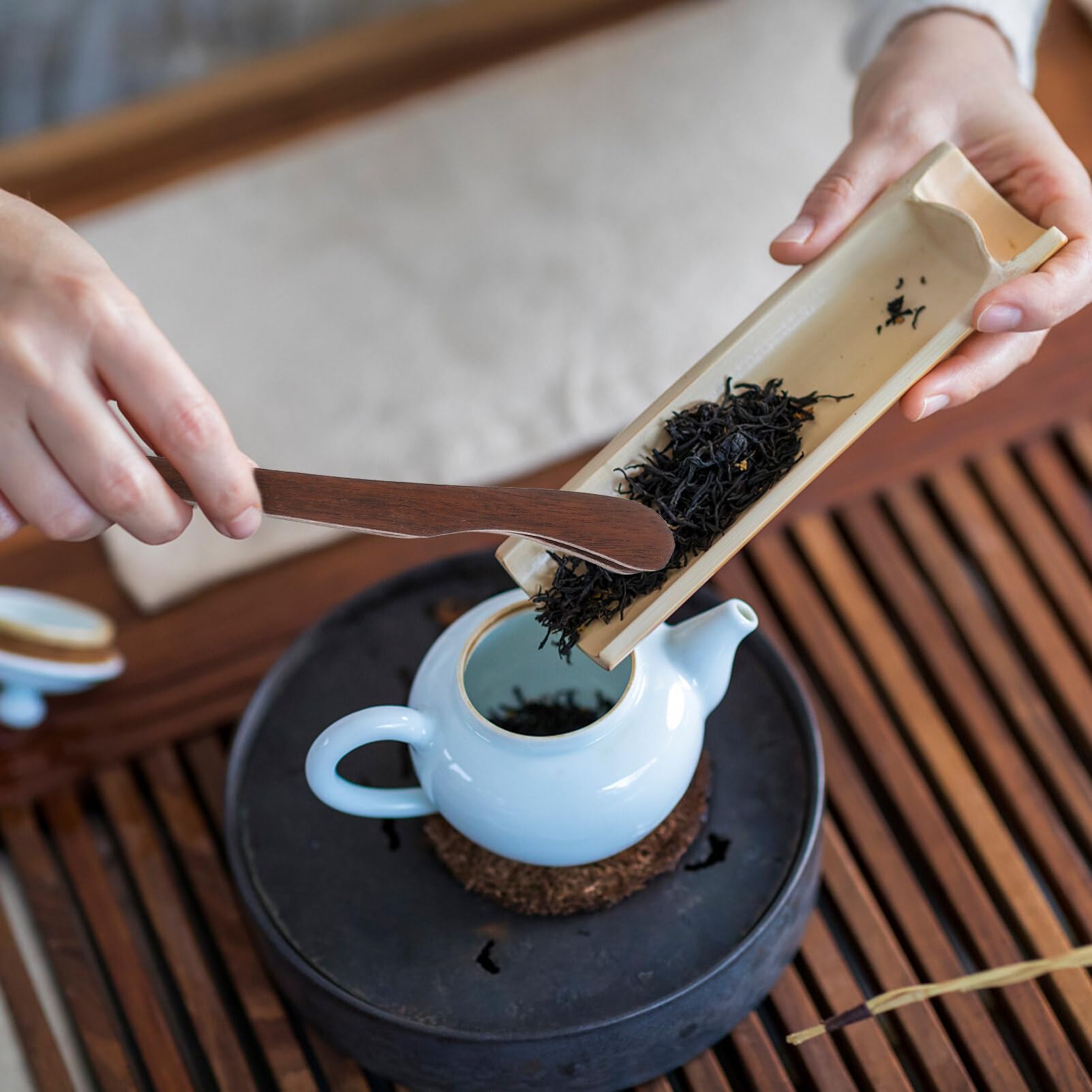 ABOOFAN Tea Tool Set Chinese Gongfu Tea Ceremony Accessories with Spoon Needle Scoop Tea Ceremony Utensil Tools Set for Home Tea Party