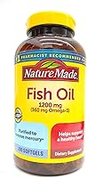 Vista 2 de Nature Made 200 cápsulas de gel líquido de aceite de pescado, 0.04 oz (1200 mg 360 mg de omega 3)