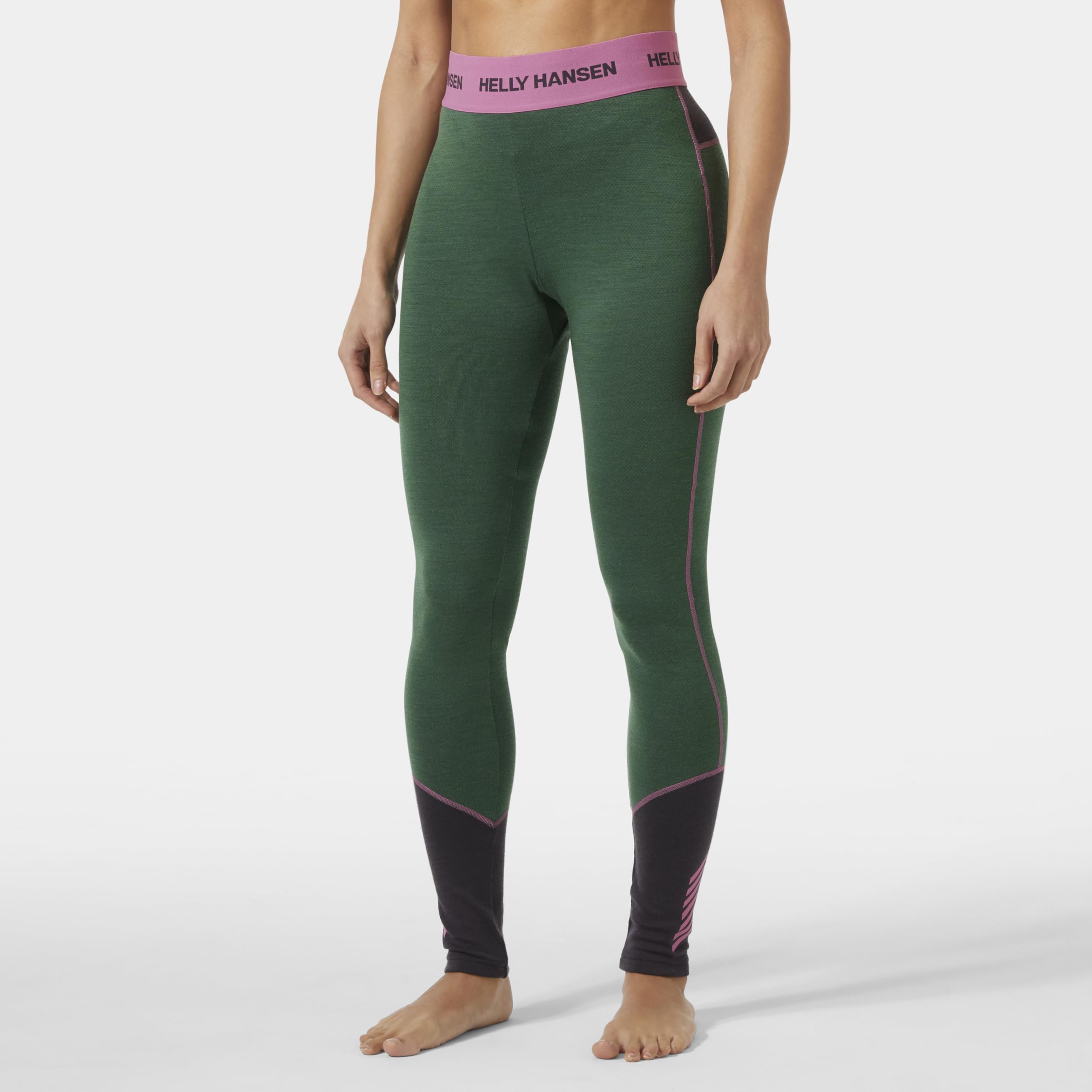 Helly-Hansen LIFA - Pantaloni da donna in lana merino, con strato di base per taglie forti, caldi, traspiranti, comodi