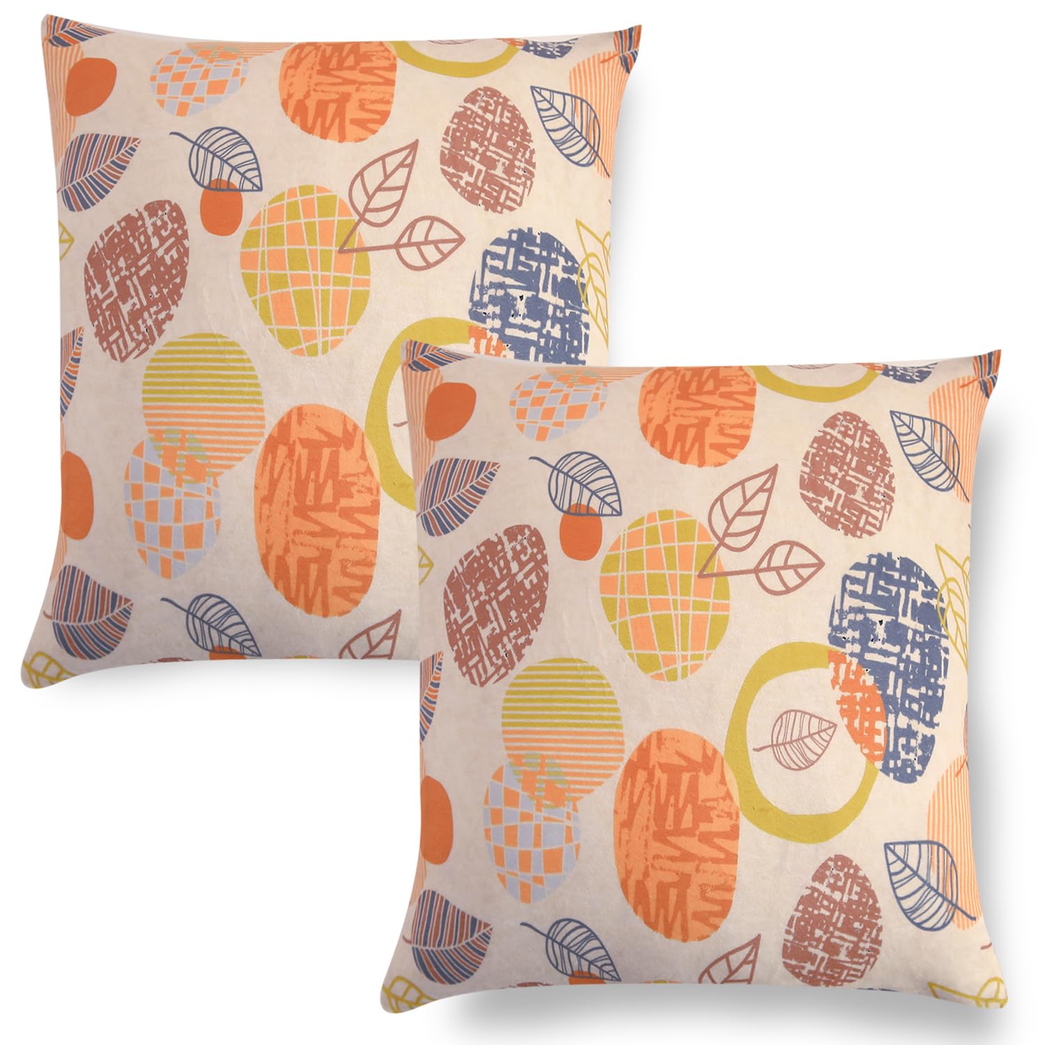 Velvet Cushion Covers - Amber Serene Flora -9