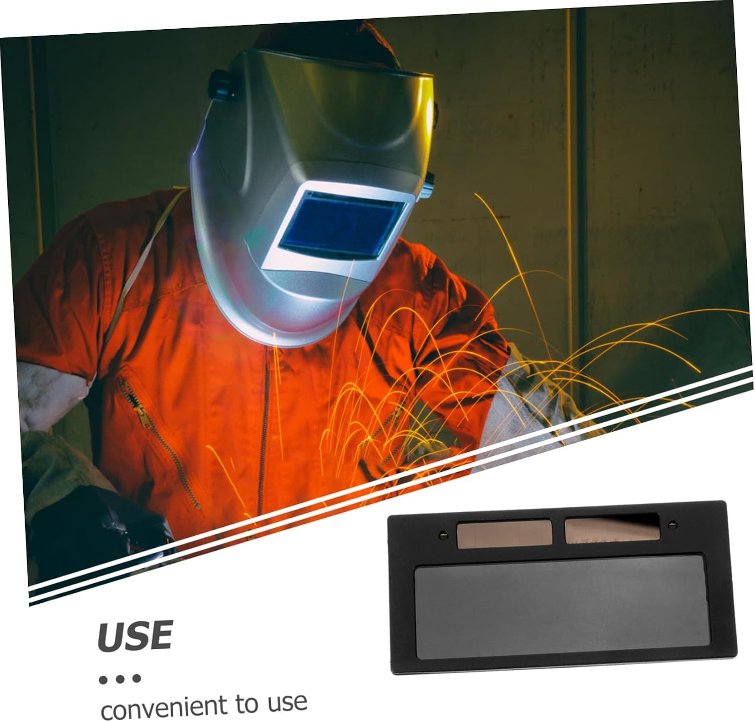 ABOOFAN Solar Welding Lens Auto Darkening Replaceable Eye for Welding Helmets and Easy to Install Safety