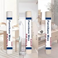 BUDOCI Laminált Padló Javító Készlet - 3 Fehér Árnyalatú Viaszrúd Bútorokhoz, Parkettához - Karcolás és Lyuk Javító Szett 7