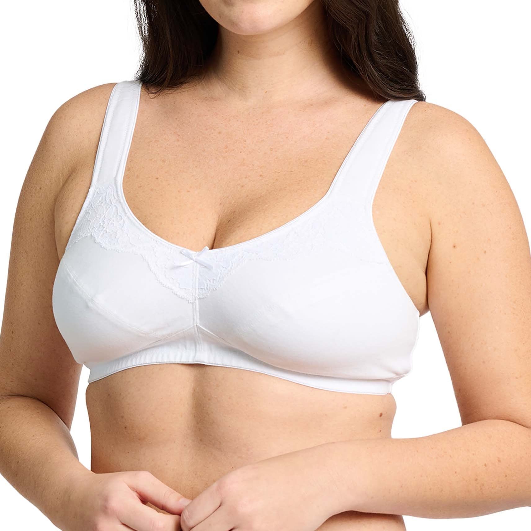 Sans Complexe Women's Lucie 70SAG67 Classic Wireless Bra, Blanc, 95E