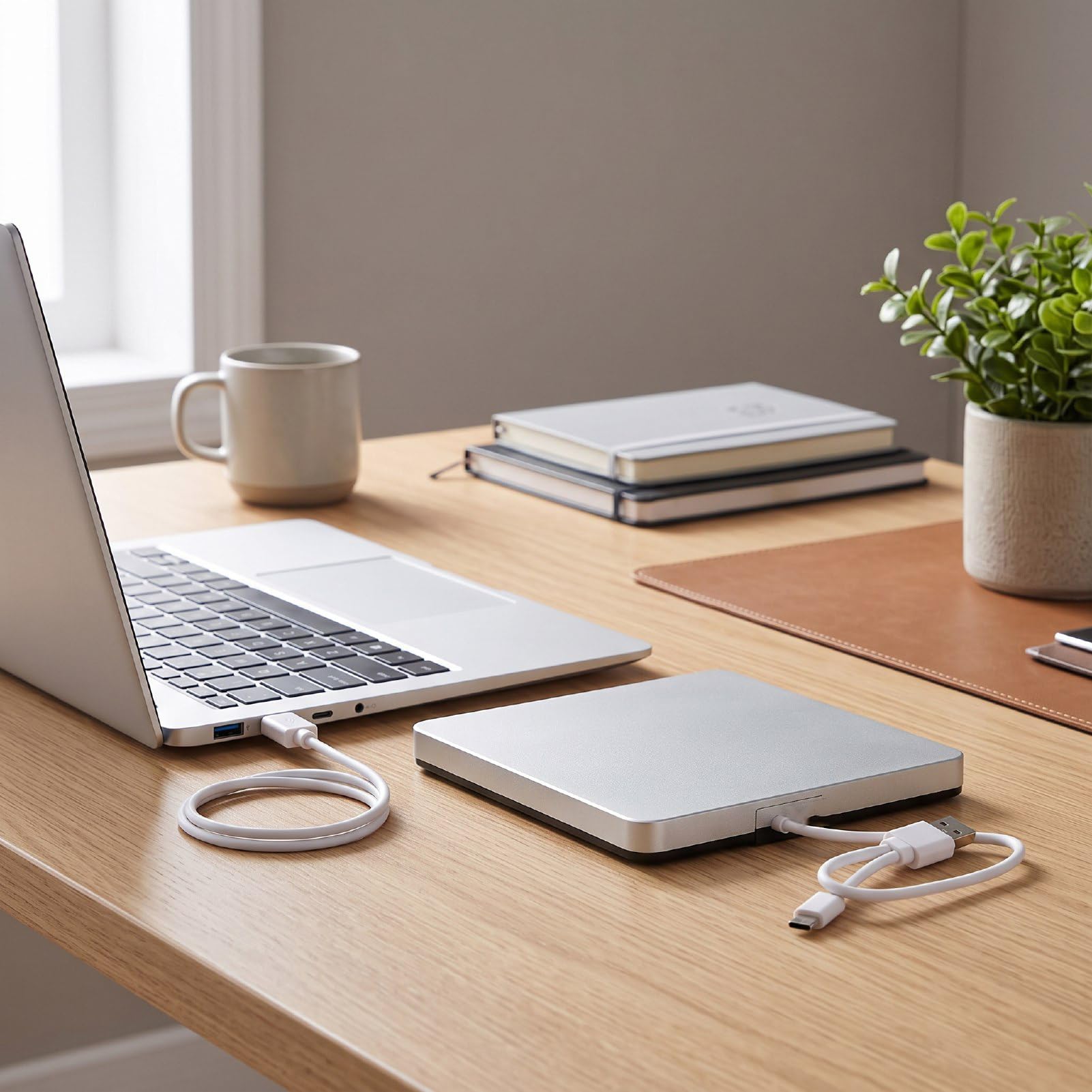 banapoy Lecteur DVD Externe USB Type C, Graveur de CD BD, Graveur