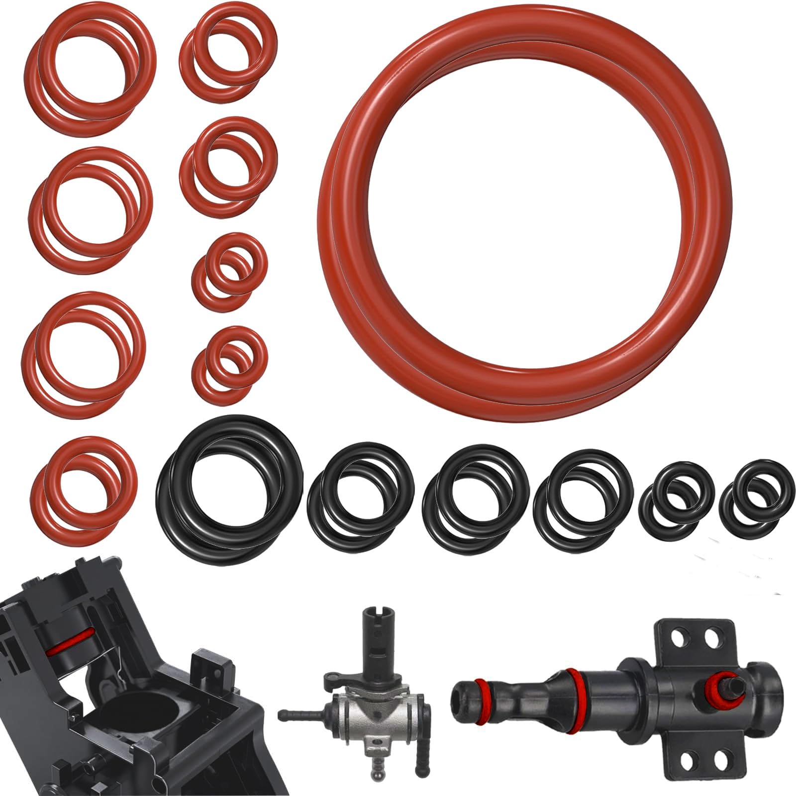 30 Guarnizioni O-Ring Per Macchine Da Caffè Philips - Set Silicone Per Gruppo Infusione E Valvole - Foto 8