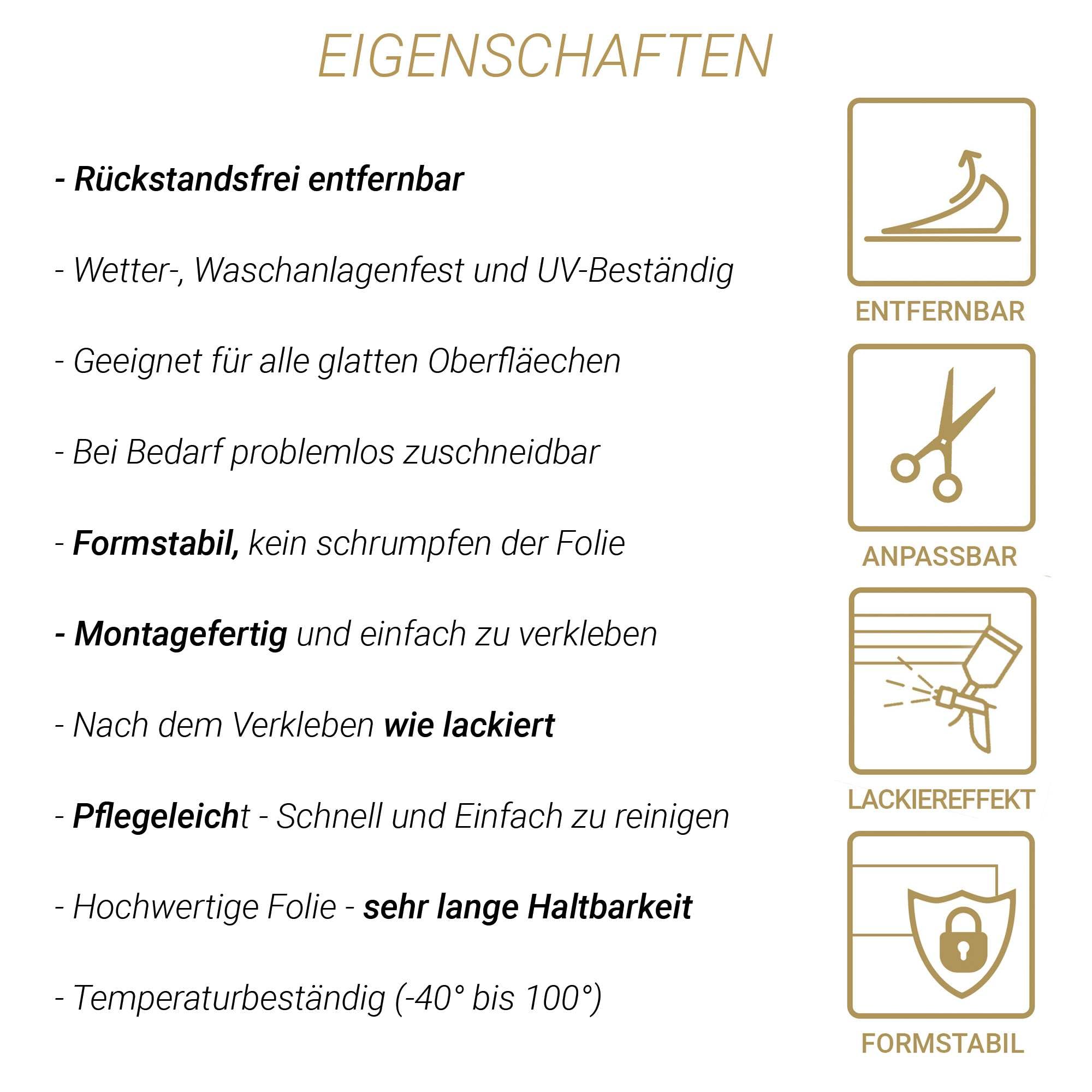 Rennstreifen Aufkleber Lindgrün 1x5cm & 1x15cm je 4m Einzelstreifen – Zierstreifen Rallye- & Viperstreifen für Auto Dach Heck Motorhaube UV-beständig Waschstraßenfest