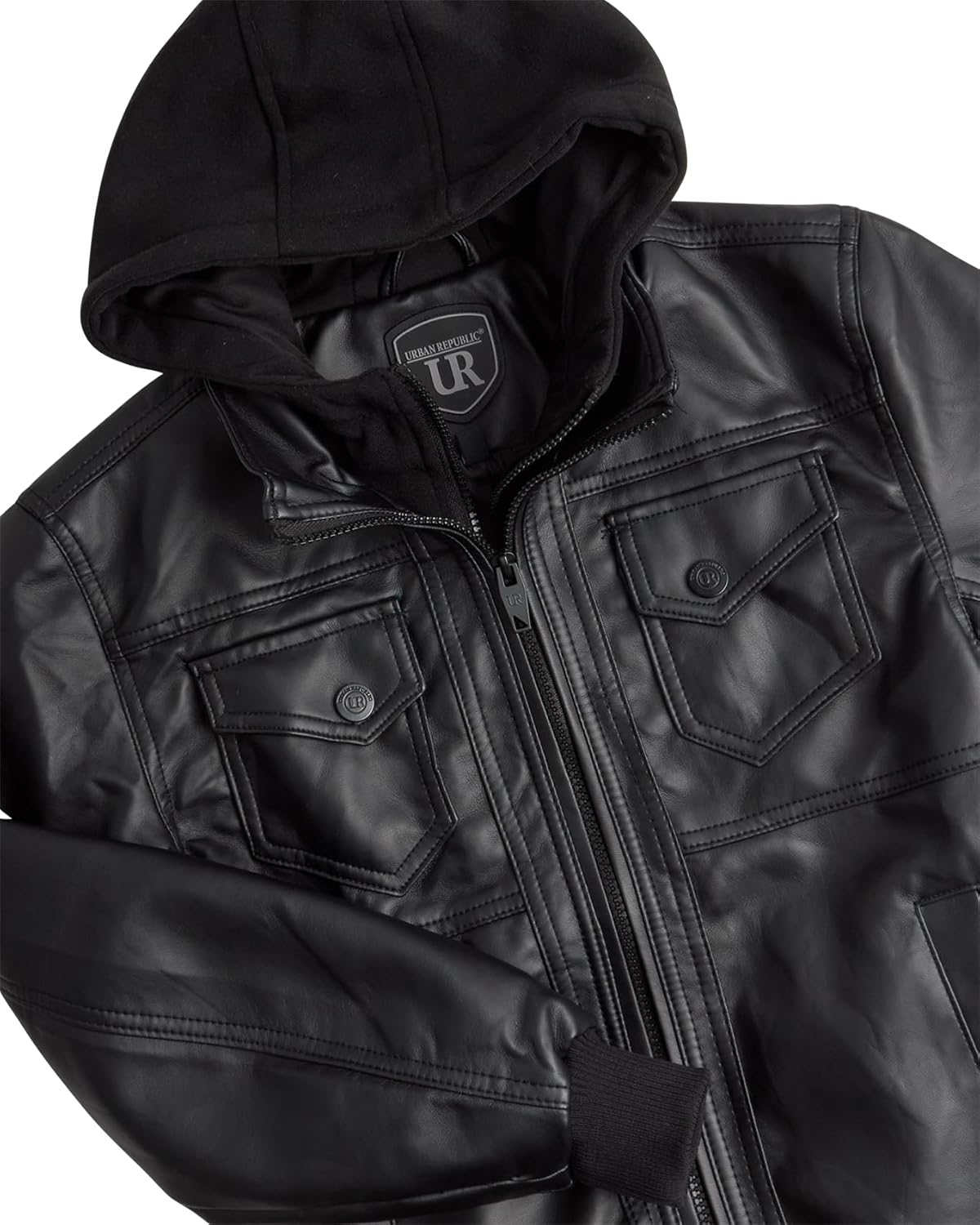 URBAN REPUBLIC Boys Leather Jacket Faux Leather Trinidad and