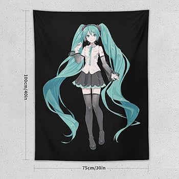 Amazon.co.jp: タペストリー 初音ミク 背景布 大判 布ポスター