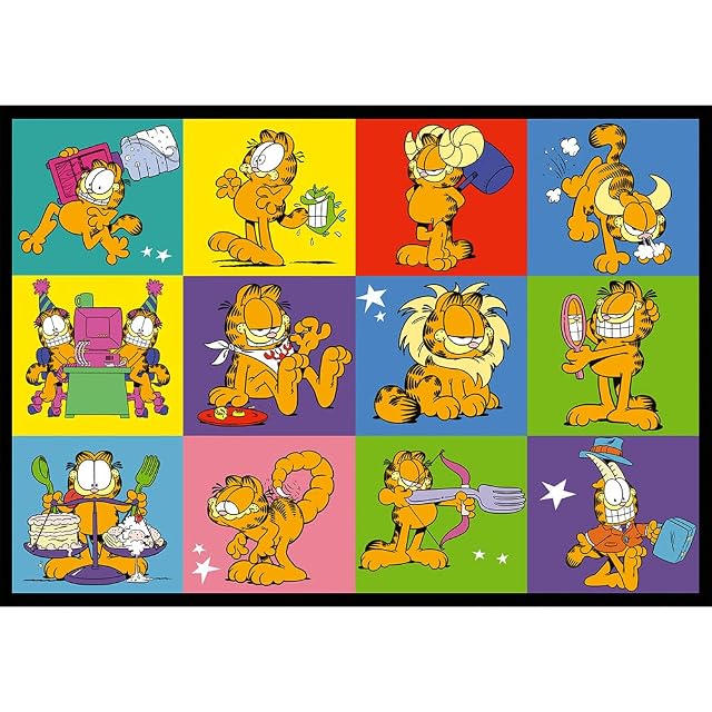 Foto 8 de 8 de Trefl - Puzle 4 en 1: Garfield, Garfield Odia los Lunes - 4 x 250 Piezas