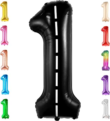 Miniatura 923 de KatchOn, Globo dorado gigante del número 8 de 40 pulgadas, globo dorado del número 8 para decoraciones de cumpleaños de 8 años para niñas