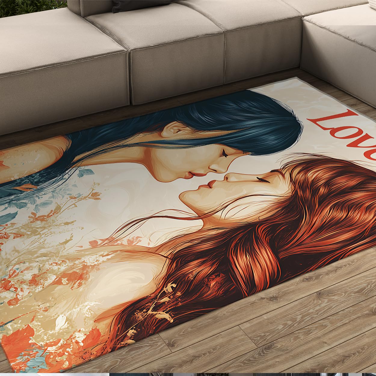 Tapis lavable a poil bas 160x230cm pour eviter la poussiere en chambre