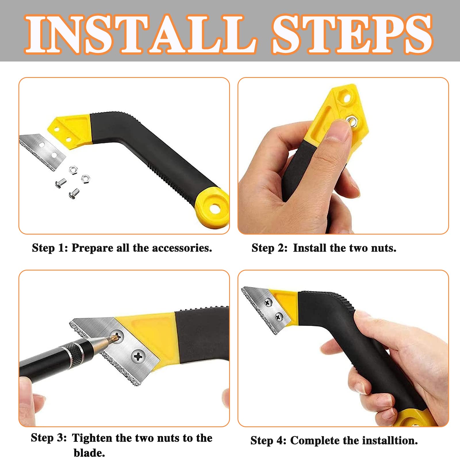 Outil De Retrait De Coulis 5 En 1 - Cikonielf - Grattoir D'angle De