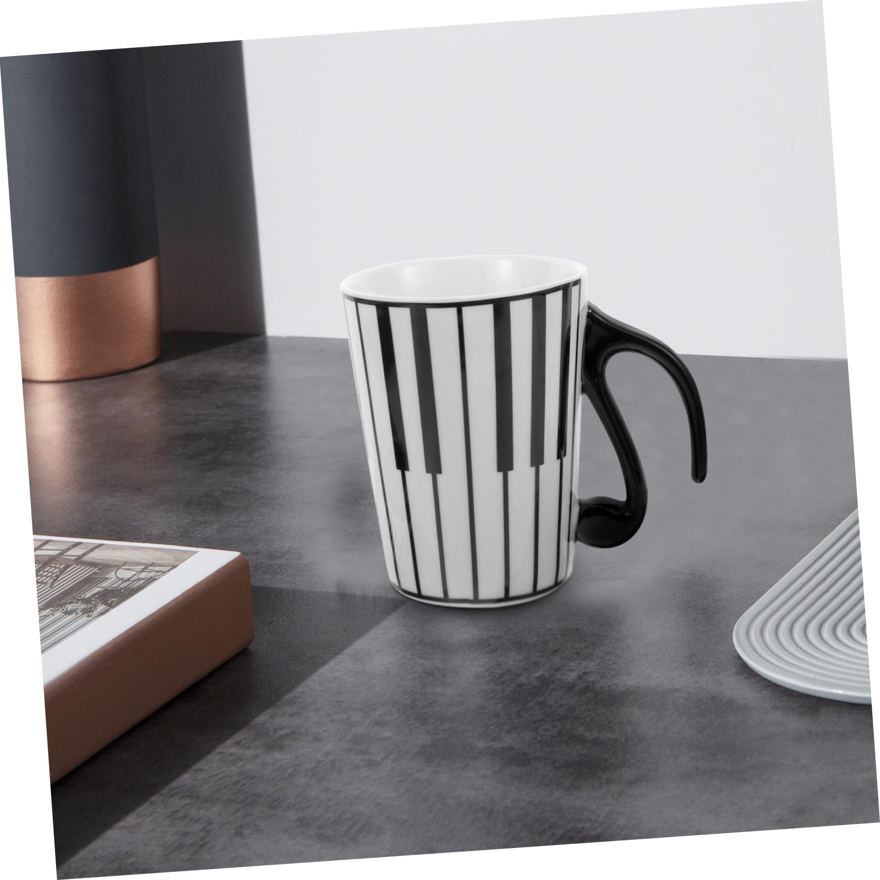 Operitacx 4 Pz Coppa Della Musica Tazza D'acqua Decorativa Tazza Per Bere Acqua Tazza D'acqua Per Uso Quotidiano Delicata Tazza Di Latte Tazza Da Caffè Per Uso Domestico Ceramica