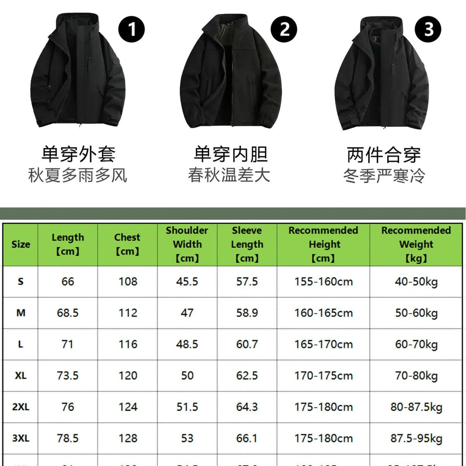 Regenponcho Leichte wasserdichte 3-in-1-jacke Für Damen, Mit Kapuze, Verstaubare Windjacke Wandern, Camping, Radfahren, Festival -lila-4xl