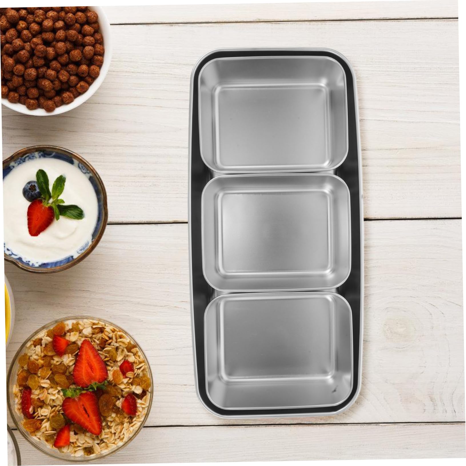 Zerodeko Gewürzbox mit Fächern und Deckel Langlebiger Japanischer Mehrzweck Gewürzbehälter für Salz Saucen und Gewürze für Küche Catering und Outdoor Einsatz