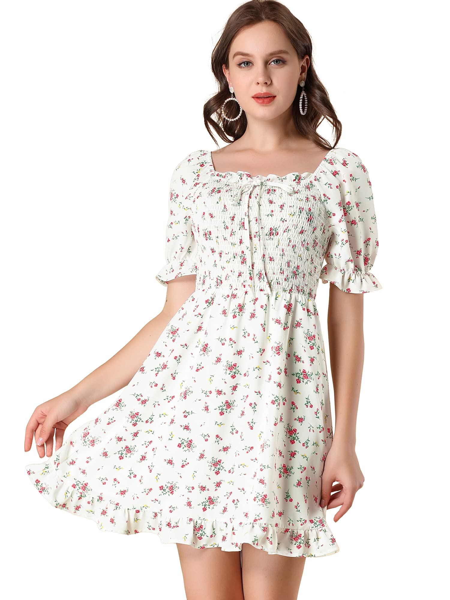 Allegra K Vestido - XS - Blanco