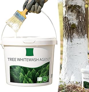 Long-Lasting Tree Whitewash Agent 525ML, White Whitewash Trunk Paint for Wood, Winter Freeze Protection, for a Wide Variety of Plants