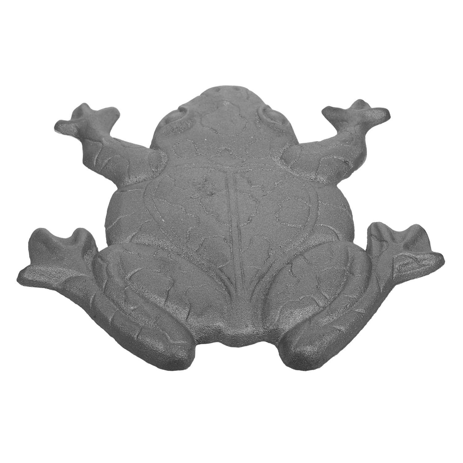 Vintage Cast Iron Frog Stepping Stone for Garden Pathway Durable Outdoor Decor for Lawn Landscaping Unique Frog Sculpture for Patio and Surroundings