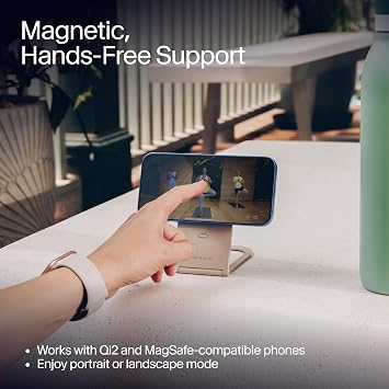 Twelve South Curve Nano MagSafe Stand - Compact Magnetic Phone Stand, Dune