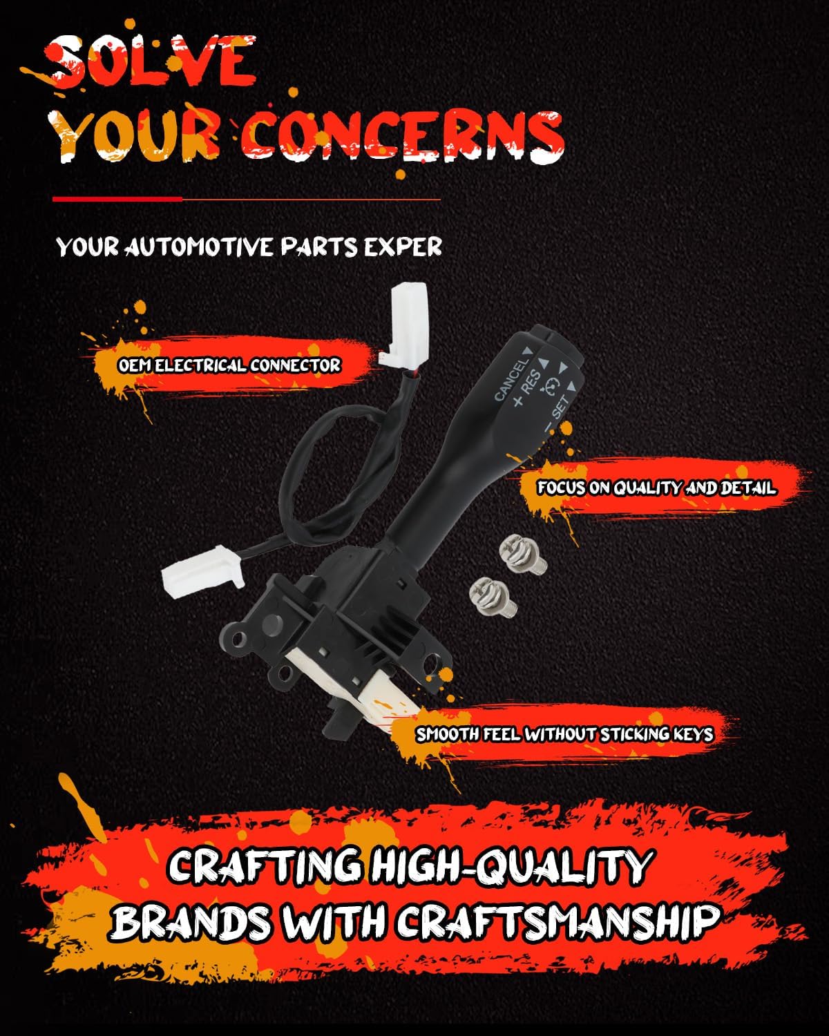 cciyu Cruise Control Switch Fit for Toyota for Lexus 2001-2023, for Tacoma 4Runner Tundra RAV4 Sienna Avalon Camry Corolla & ES330 ES350 GS300 GS350 IS250 LX470 84632-34011