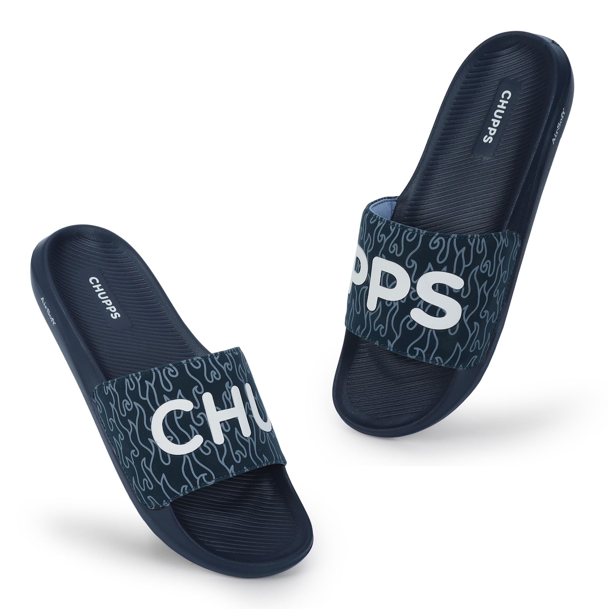 Flame Yellow Drift Orthopedic Slippers | Soft Footpharma Footbed | Breathable Ventilation Holes | Lightweight Flip Flops | Anti-Skid Chappals for Everyday For Mens-image-0