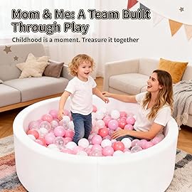 STARBOLO Ball Pit Balls for Toddlers with Storage Bag - Non-Toxic BPA Free Phthalate Free Crush Proof Plastic Toy Balls, Children\'s Pool Water Toys, Ball Pit Play Tent, Christmas Decoration.