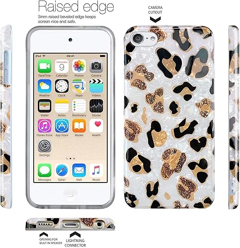Miniatura 3 de J.west Funda para iPod Touch 7, funda para iPod Touch 6 y 5, funda suave con patrón floral funda de silicona delgada para iPod Touch 5, 6 y 7