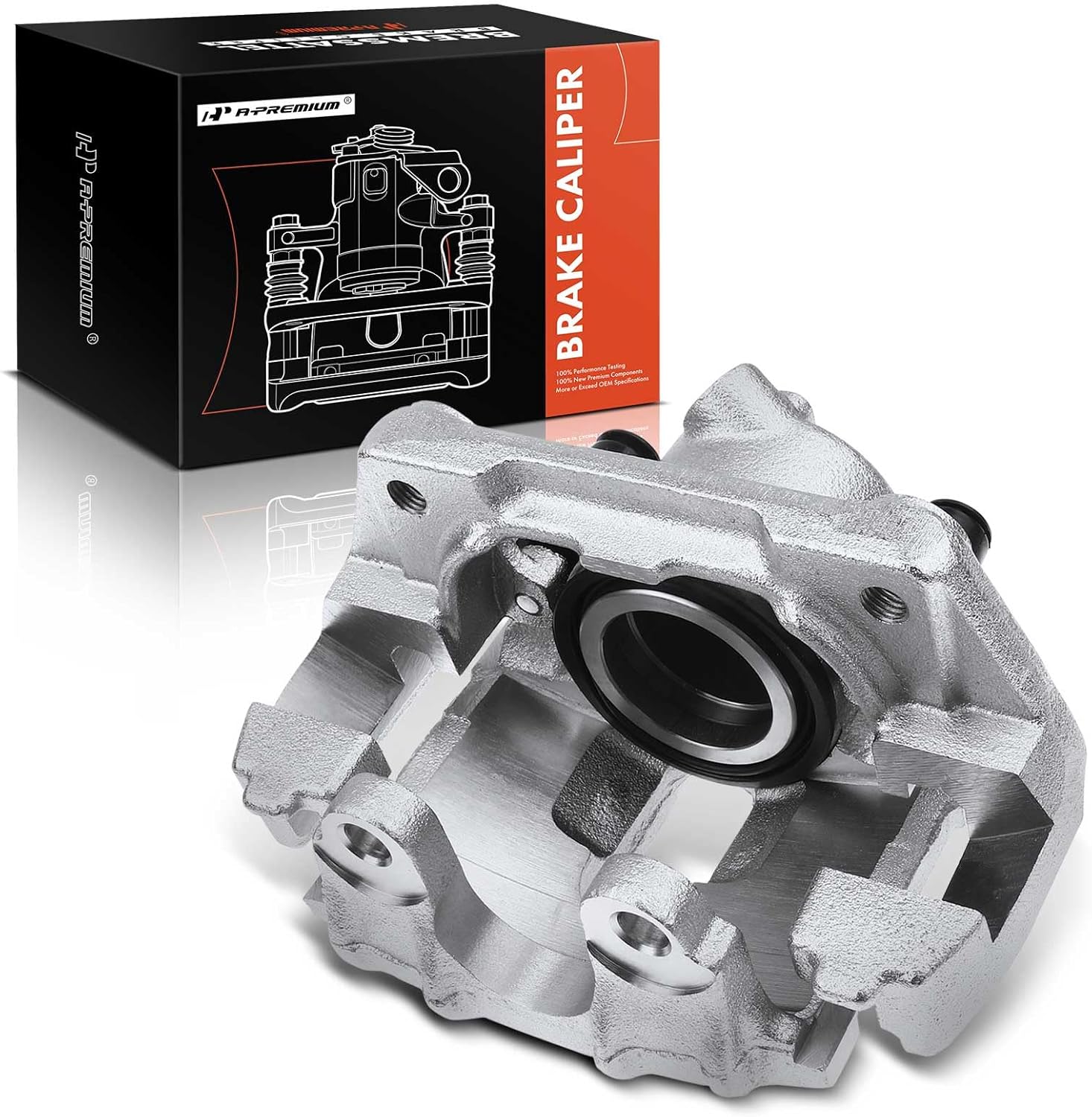 A-Premium Disc Brake Caliper Assembly with Bracket Compatible with Select BMW Models - M3 1995-1999, Z3 1998-2002, L6 3.0L, L6 3.2L - Front Right Passenger Side