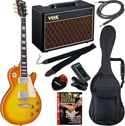 Amazon Maison メイソン エレキギター レスポールタイプ サクラ楽器オリジナル Lp 28 Hb Voxアンプ付属 初心者入門スーパーリミテッドセット エレキギターセット 楽器 音響機器
