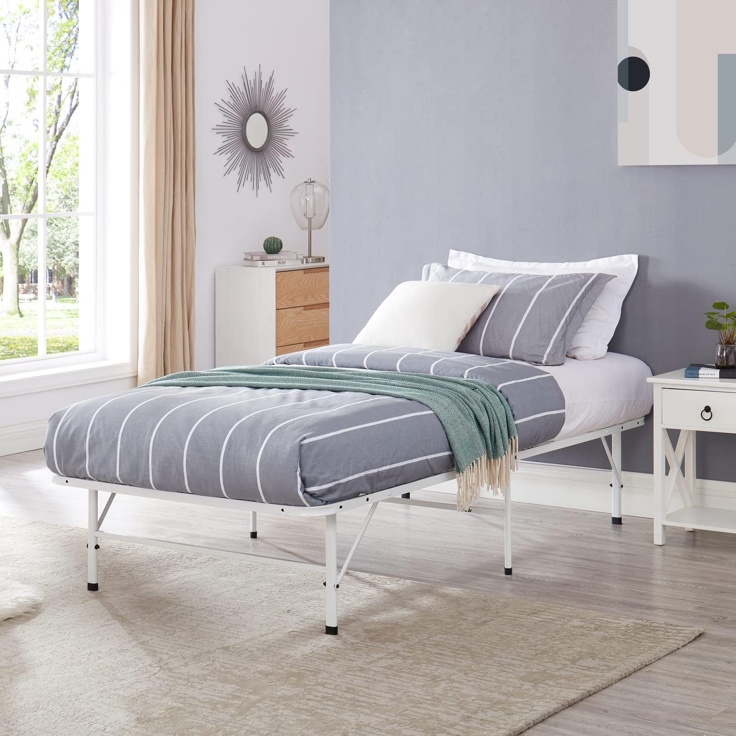 Naomi Home Twin Metal Bed Frame