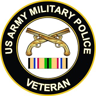 US Army Military Police Gulf War Veteran Waterproof Vinyl Window Bumper Sticker Decal 3.8inch